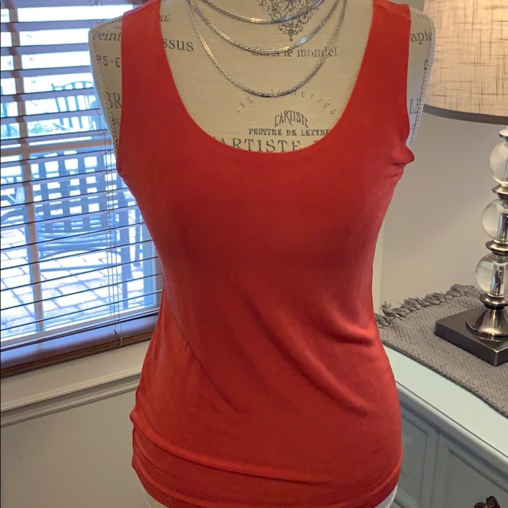 Chico’s Travelers Sz 1 Burnt Orange Tank!